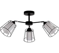 Подвесная люстра IMEX 3х60Вт E27 MD.24380-3-S BK+CH