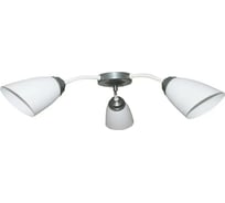 Люстра потолочная ЭЛЕТЕХ Китти 131 белый хром (плафон П0475) НПБ 01-3x60-194 Е27 1005405000