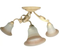 Люстра потолочная ЭЛЕТЕХ Лилия 131 бежевый/золото (Плафон 00013) НПБ 01-3x60-141 Е27 1005403746