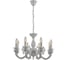 Подвесная люстра IMEX классическая 8х60Вт Е14 KL.77530-8-P WH 1