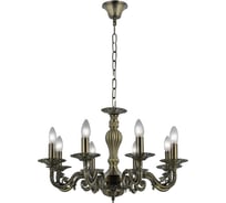 Подвесная люстра IMEX классическая 8х60Вт Е14 KL.29231-8-P AB