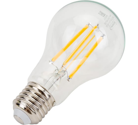 Светодиодная лампа General Lighting Systems Филамент прозрачный E27 20Вт 230В 1620Лм 2700К Теплый белый свет Груша GLDEN-A65S-20ВТ-230-E27-2700 687900