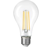 Светодиодная лампа General Lighting Systems Филамент прозрачный E27 20Вт 1650Лм 4500К Нейтральный белый свет Груша GLDEN-A65S-20ВТ-230-E27-4500 687800