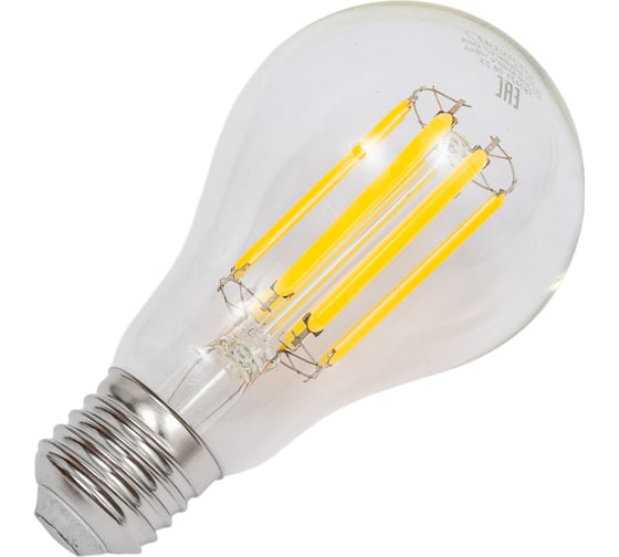 Светодиодная лампа General Lighting Systems Филамент прозрачный E27 25Вт 2450Лм 4500К Нейтральный белый свет Груша GLDEN-A65S-25ВТ-230-E27-4500 660323