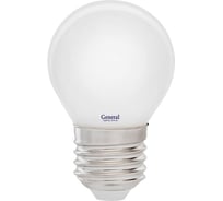 Светодиодная лампа General Lighting Systems Филамент матовый E27 8Вт 230В 530Лм 2700К Теплый белый свет Шар GLDEN-G45S-M-8-230-E27-2700 654500