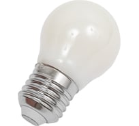 Светодиодная лампа General Lighting Systems Филамент матовый E27 8Вт 230В 560Лм 4500К Нейтральный белый свет Шар GLDEN-G45S-M-8-230-E27-4500 654600
