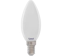 Светодиодная лампа General Lighting Systems Филамент матовый E14 7Вт 230В 430Лм 2700К Теплый белый свет Свеча GLDEN-CS-M-7-230-E14-2700 649947