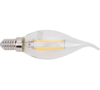 Светодиодная лампа General Lighting Systems Филамент прозрачный E14 8Вт 610Лм 2700К Теплый белый свет Свеча на ветру GLDEN-CWS-8-230-E14-2700 649986