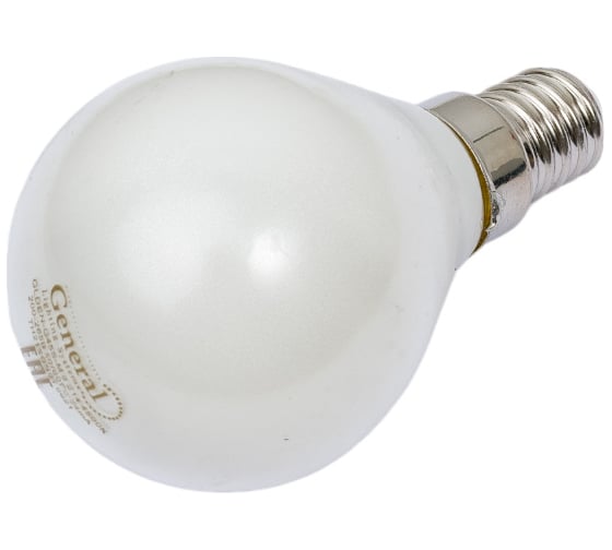 Светодиодная лампа General Lighting Systems Филамент матовый E14 8Вт 230В 560Лм 4500К Нейтральный белый свет Шар GLDEN-G45S-M-8-230-E14-4500 649999