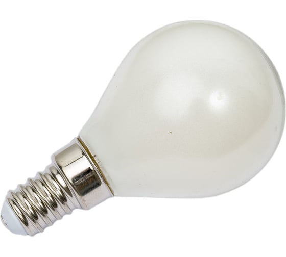 Светодиодная лампа General Lighting Systems Филамент матовый E14 8Вт 230В 560Лм 4500К Нейтральный белый свет Шар GLDEN-G45S-M-8-230-E14-4500 649999