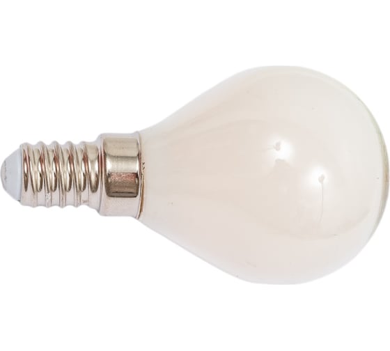 Светодиодная лампа General Lighting Systems Филамент матовый E14 8Вт 230В 530Лм 2700К Теплый белый свет Шар GLDEN-G45S-M-8-230-E14-2700 649998