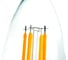 Светодиодная лампа General Lighting Systems Филамент прозрачный E14 7Вт 230В 490Лм 2700К Теплый белый свет Свеча GLDEN-CS-7-230-E14-2700 646500 2