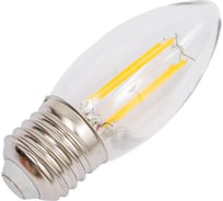 Светодиодная лампа General Lighting Systems Филамент прозрачный E27 8Вт 230В 610Лм 2700К Теплый белый свет Свеча GLDEN-CS-8-230-E27-2700 649974