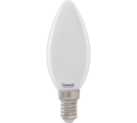 Светодиодная лампа General Lighting Systems Филамент матовый E14 8Вт 230В 530Лм 2700К Теплый белый свет Свеча GLDEN-CS-M-8-230-E14-2700 649992