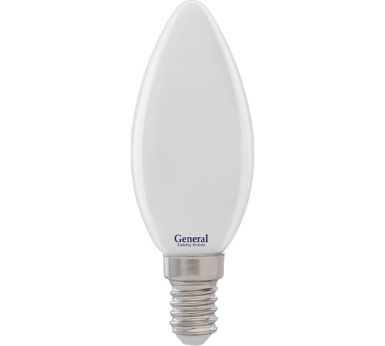 Светодиодная лампа General Lighting Systems Филамент матовый E14 8Вт 230В 530Лм 2700К Теплый белый свет Свеча GLDEN-CS-M-8-230-E14-2700 649992