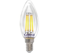 Светодиодная лампа General Lighting Systems FIL диммируемая, свеча CS-8W-E14 686800