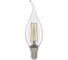 Светодиодная лампа General Lighting Systems Филамент прозрачный E14 10Вт 810Лм 6500К Холодный белый Свеча на ветру GLDEN-CWS-10-230-E14-6500 649920 1