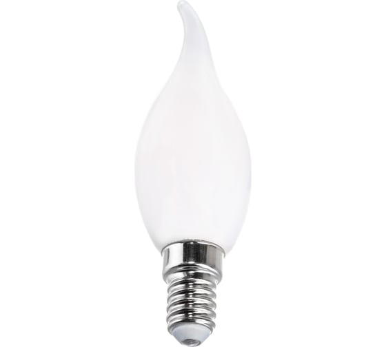Светодиодная лампа General Lighting Systems Филамент матовый E14 7Вт 430Лм 2700К Теплый белый свет Свеча на ветру GLDEN-CWS-M-7-230-E14-2700 649956