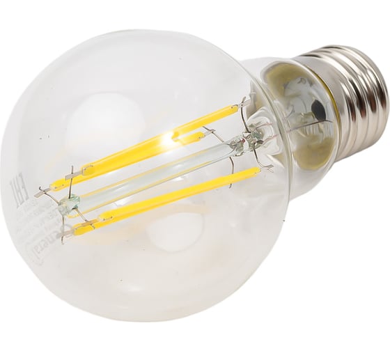 Светодиодная лампа General Lighting Systems Филамент прозрачный E27 17Вт 1510Лм 4500К Нейтральный белый свет Груша GLDEN-A60S-17-230-E27-4500 660320