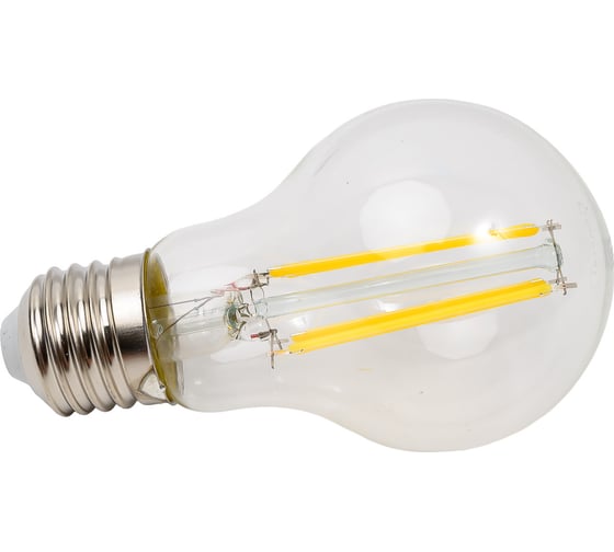 Светодиодная лампа General Lighting Systems Филамент прозрачный E27 17Вт 1510Лм 4500К Нейтральный белый свет Груша GLDEN-A60S-17-230-E27-4500 660320