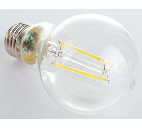 Светодиодная лампа General Lighting Systems Филамент прозрачный E27 13Вт 230В 1190Лм 6500К Холодный белый свет Груша GLDEN-A60S-13-230-E27-6500 649400