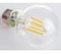 Светодиодная лампа General Lighting Systems Филамент прозрачный E27 10Вт 230В 870Лм 2700К Теплый белый свет Груша GLDEN-A60S-10-230-E27-2700 631700 2