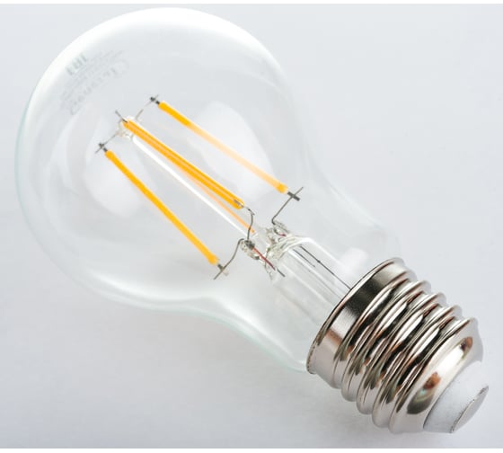 Светодиодная лампа General Lighting Systems Филамент прозрачный E27 13Вт 230В 1135Лм 2700К Теплый белый свет Груша GLDEN-A60S-13-230-E27-2700 645900