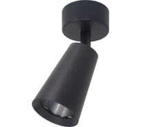Накладной светильник Wolta под светодиодную лампу GU10, макс.мощность 50Вт, 60×160 мм, керамический патрон, СПОТ, цвет Черный WSL-GU10/S11BL