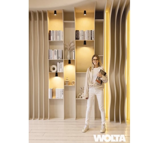 Накладной светильник Wolta CONO, корпус под лампу GU10, макс.мощность 50 Вт, 85×140 мм, керамический патрон, Черный WSL-GU10/W11BL