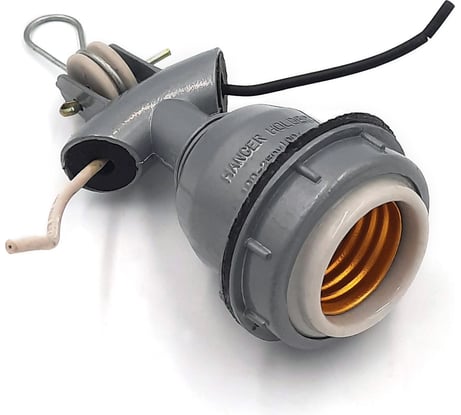 Патрон силуминовый ООО "ОПТИКОМ ЭЛЕКТРИК" SK-427, тип цоколя Е27, подвесной, цвет серый 8810.3099