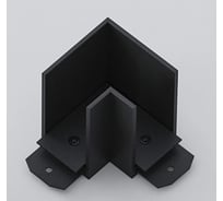 Угловой соединитель потолок-потолок для трековой системы SLIMLINE Luminotti (БЕЗ СЕТИ), Black 78x78x57mm L.200.4.BK