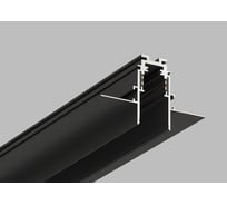 Шинопровод магнитный Luminotti GENESIS 48V для ГКЛ, 2000х72х55мм (2м), BLACK L.399.2M.BK