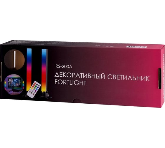 Декоративный светильник ROCKETSOCKET Fort Light с пультом ДУ, 5.0Вт, RGBIC цвета, 15 режимов черный RS-200A