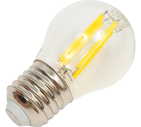 Лампа IN HOME сд LED-ШАР-deco 12Вт 230В Е27 4000К 1350Лм прозрачная 4690612053691
