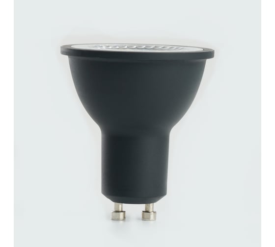 Лампа светодиодная FERON PRO LB-1607 GU10 7W 175-265V 4000K в черном корпусе, 48955