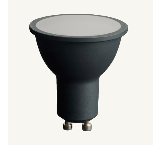 Лампа светодиодная FERON PRO LB-1608 GU10 8W 175-265V 2700K в черном корпусе, 48958