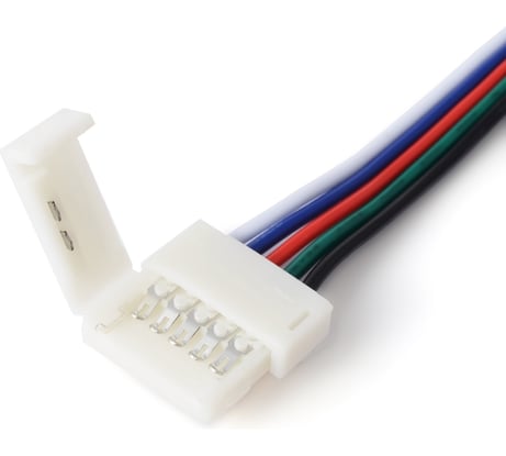 Комплект коннекторов Apeyron для RGBW светодиодной ленты 12, c AWG22+GRBW кабелем 09-74