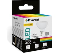 Светодиодная лампа Polaroid 220V MR16 5W 3000K GU5.3 400lm PL-MR16503