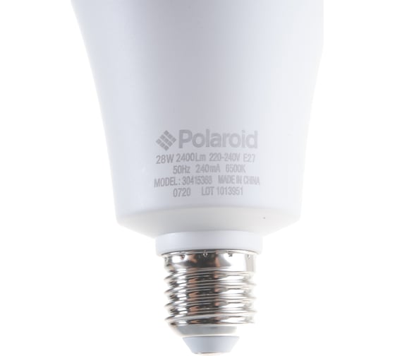 Светодиодная лампа Polaroid 220V A110 28W 6500K E27 2400lm PL-A11028276