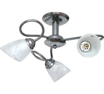 Светильник ЭЛЕТЕХ Рино 131 хром /плафон 01976/ НПБ 01-3х60-173 Е14 1005404291