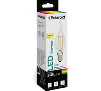 Светодиодная лампа Polaroid 220V C37S FIL 2,2W 4000K E14 250lm PL-C37SF2144