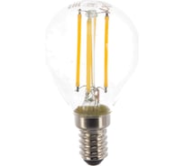 Светодиодная лампа Polaroid 220V FIL G45 4W 4000K E14 470lm PL-G45F4144