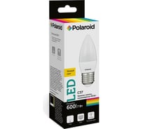 Светодиодная лампа Polaroid 220V C37 7W 3000K E27 600lm PL-C377273