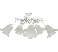 Светильник ЭЛЕТЕХ Глория, 157, Плафон 00021, НСБ, 01-5х60-113, Е27, ИУ, белый-золото 1005403859