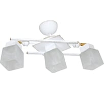 Светильник ЭЛЕТЕХ Параллель 231 белый, золото Плафон 62996 НСБ 01-3х60-125 Е14 ИУ 1005403903