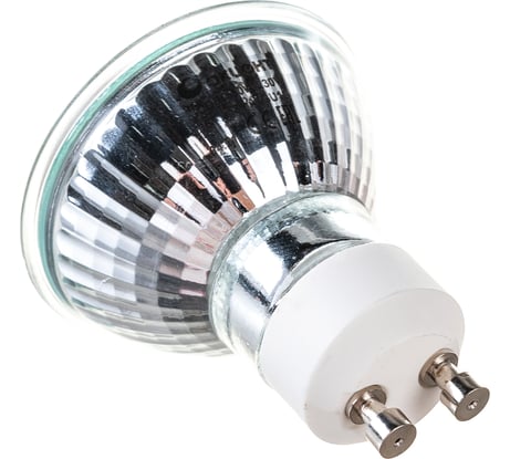 Галогенная лампа АКЦЕНТ JCDRC, 230В, 50W, GU10, с алюминиевым отражателем и защитным стеклом 4606400204374