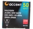 Галогенная лампа АКЦЕНТ JCDRC, 230В, 50W, GU10, с алюминиевым отражателем и защитным стеклом 4606400204374 3