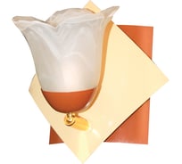 Светильник ЭЛЕТЕХ Конверт, 512, Плафон 62333, НББ 01-60-101, Е14, бежевый/коричневый 1005403267