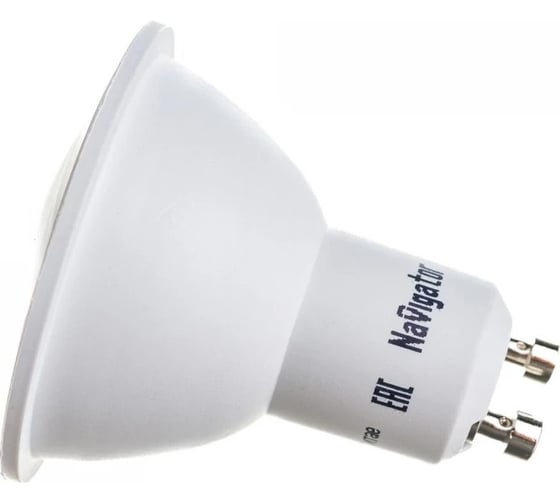 Лампа Navigator LED, 5ВТ, 230В, GU10, белый 94130
