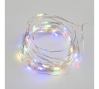 Светодиодная гирлянда Uniel ULD-S0500-050/SCB/2AA MULTI IP20 DEW на батарейках 2AA (в комплект не входит), Роса UL-00005266